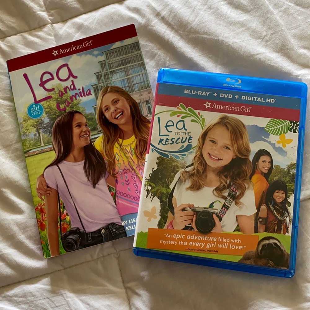 American girl doll Lea Book and Blu-ray DVD